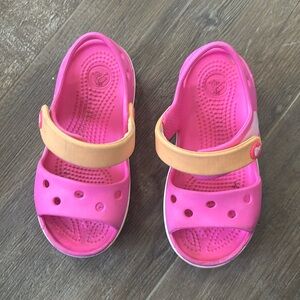 Kids Pink and Tan Water-Friendly Sandals